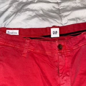 Gap jeans in red worn once.